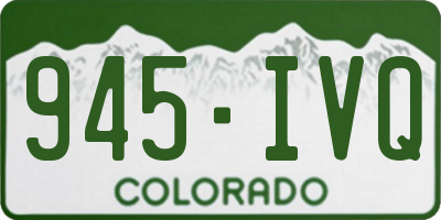 CO license plate 945IVQ