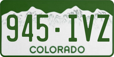 CO license plate 945IVZ