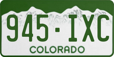 CO license plate 945IXC