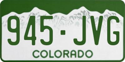 CO license plate 945JVG