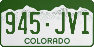 CO license plate 945JVI