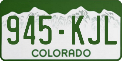 CO license plate 945KJL
