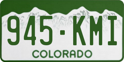 CO license plate 945KMI
