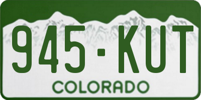 CO license plate 945KUT