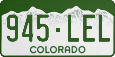 CO license plate 945LEL