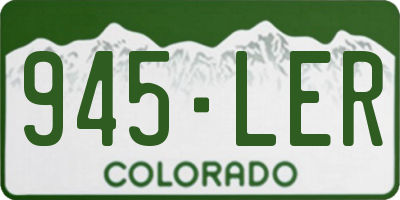 CO license plate 945LER