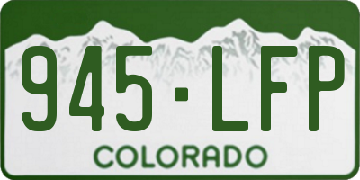 CO license plate 945LFP