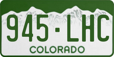CO license plate 945LHC