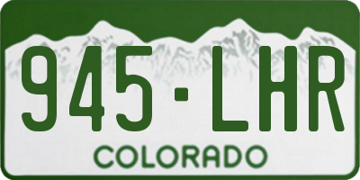 CO license plate 945LHR