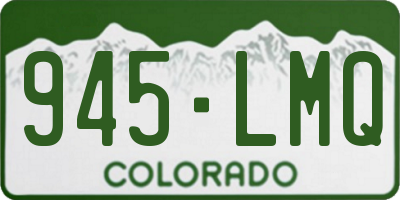 CO license plate 945LMQ
