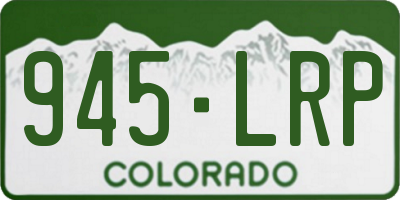 CO license plate 945LRP