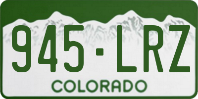CO license plate 945LRZ