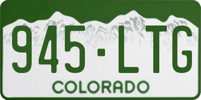 CO license plate 945LTG