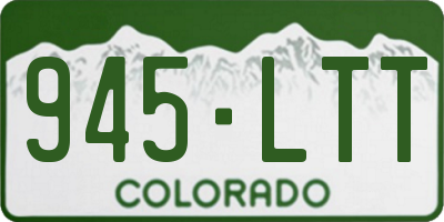 CO license plate 945LTT