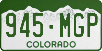 CO license plate 945MGP