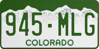 CO license plate 945MLG