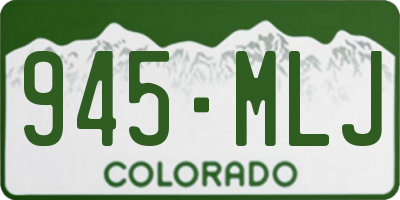 CO license plate 945MLJ