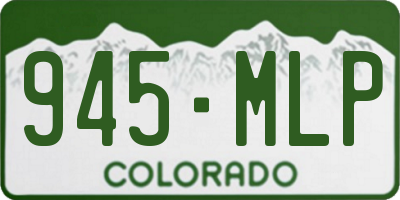 CO license plate 945MLP