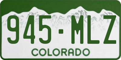 CO license plate 945MLZ