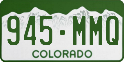 CO license plate 945MMQ