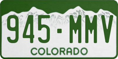 CO license plate 945MMV