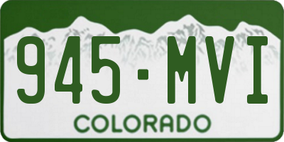 CO license plate 945MVI
