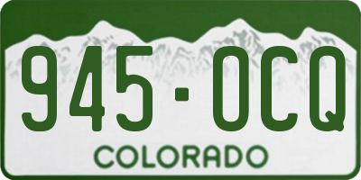 CO license plate 945OCQ