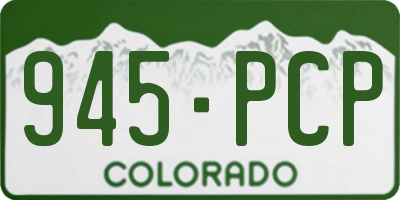 CO license plate 945PCP