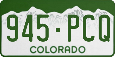 CO license plate 945PCQ