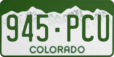 CO license plate 945PCU