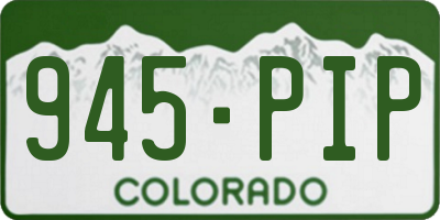 CO license plate 945PIP