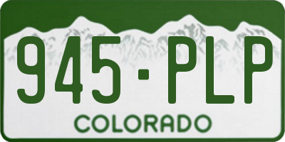 CO license plate 945PLP