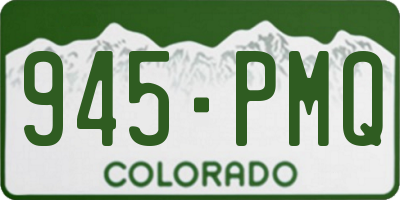 CO license plate 945PMQ