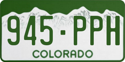 CO license plate 945PPH