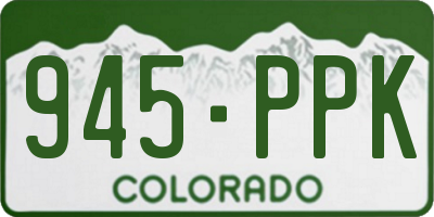 CO license plate 945PPK