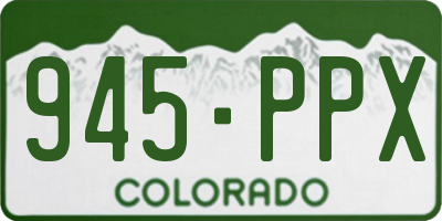 CO license plate 945PPX
