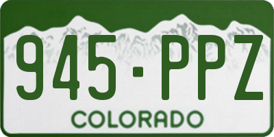 CO license plate 945PPZ