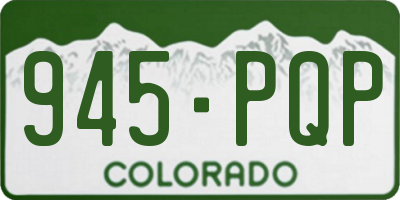 CO license plate 945PQP