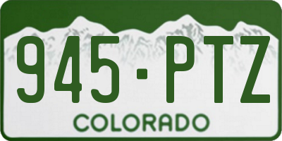 CO license plate 945PTZ