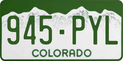 CO license plate 945PYL