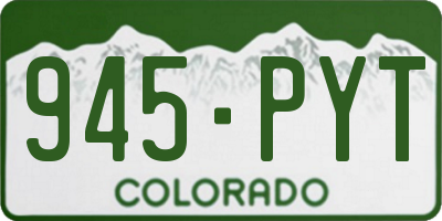 CO license plate 945PYT