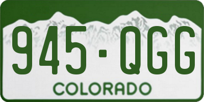 CO license plate 945QGG