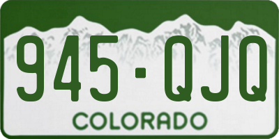 CO license plate 945QJQ