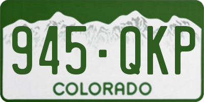 CO license plate 945QKP