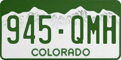 CO license plate 945QMH