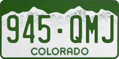 CO license plate 945QMJ
