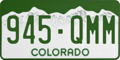 CO license plate 945QMM
