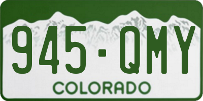 CO license plate 945QMY