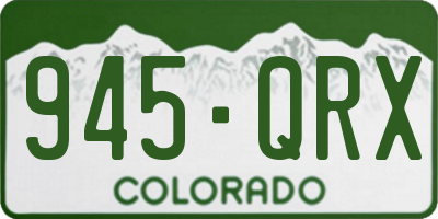 CO license plate 945QRX
