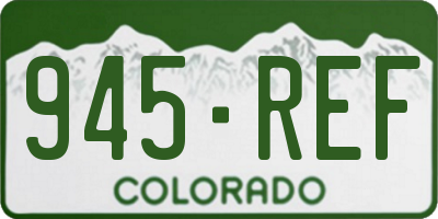 CO license plate 945REF